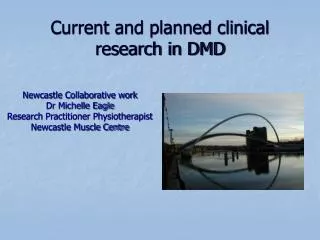 Current and planned clinical research in DMD