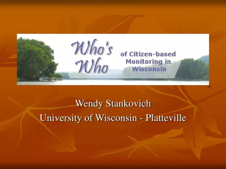 wendy stankovich university of wisconsin platteville