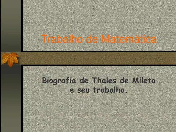 trabalho de matem tica