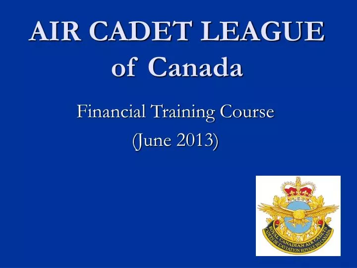 air cadet league of canada