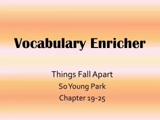 Vocabulary Enricher