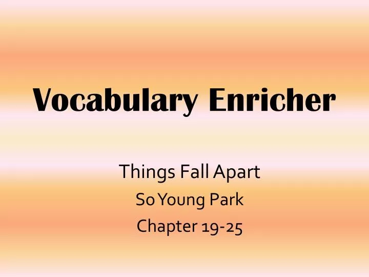 vocabulary enricher