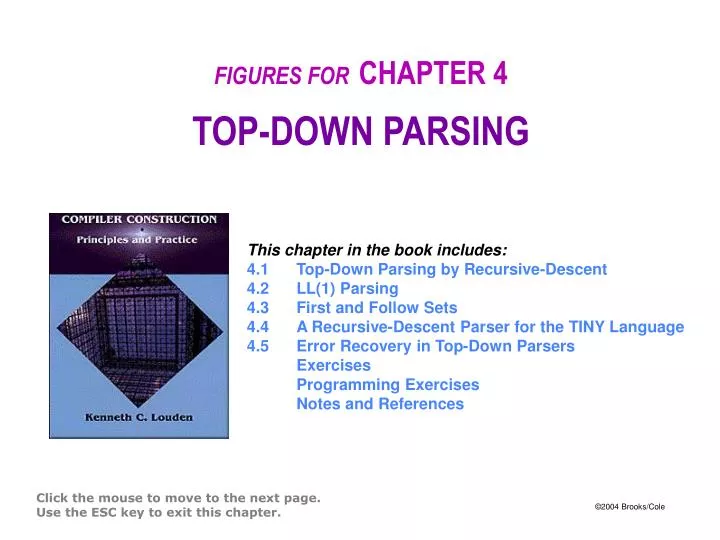figures for chapter 4 top down parsing