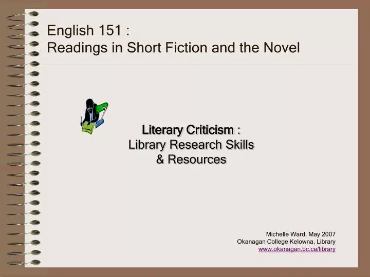 english 151 readings in short fiction and the novel