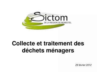 collecte et traitement des d chets m nagers