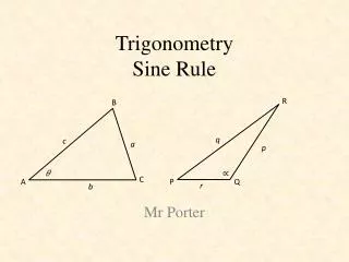 Trigonometry Sine Rule