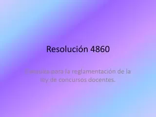 resoluci n 4860