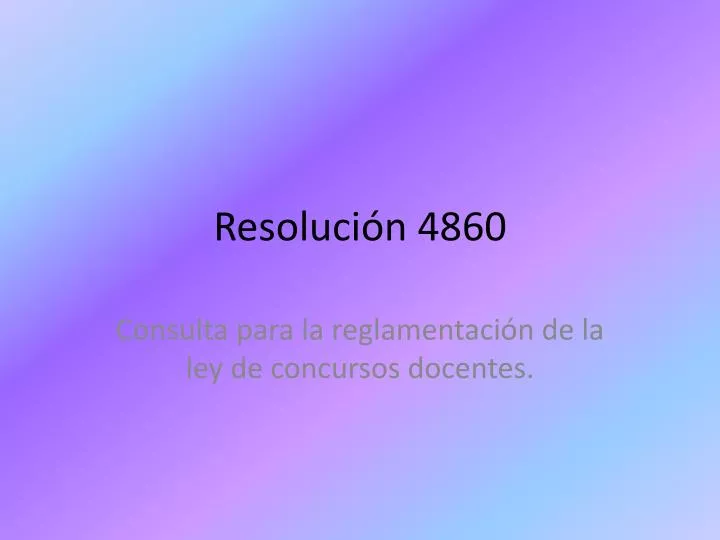 resoluci n 4860