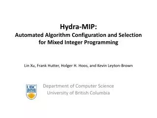 Hydra-MIP: Automated Algorithm Configuration and Selection for Mixed Integer Programming