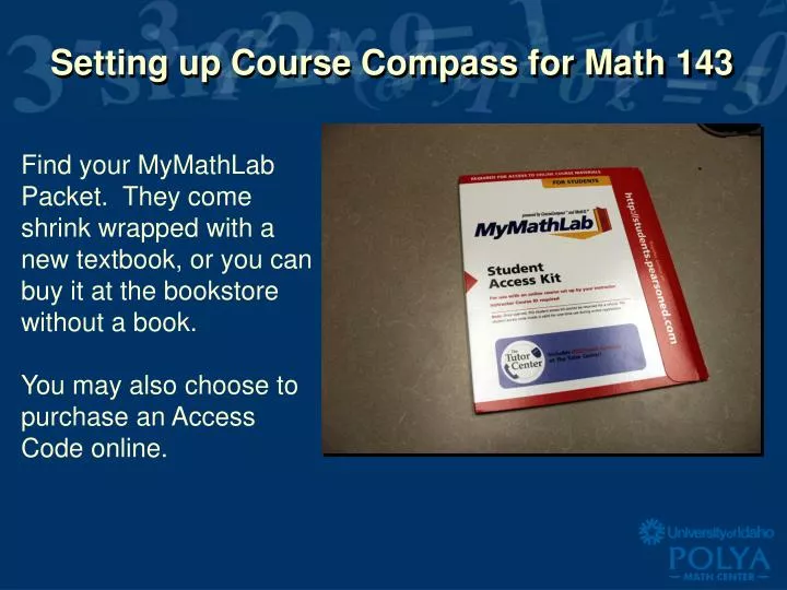 setting up course compass for math 143