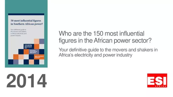 who are the 150 most influential figures in the african power sector
