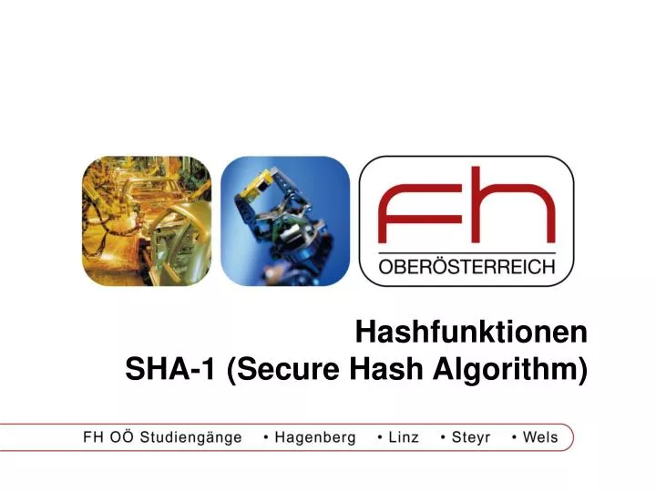 hashfunktionen sha 1 secure hash algorithm