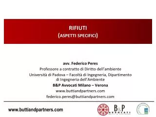 rifiuti aspetti specifici