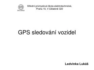 gps sledov n vozidel