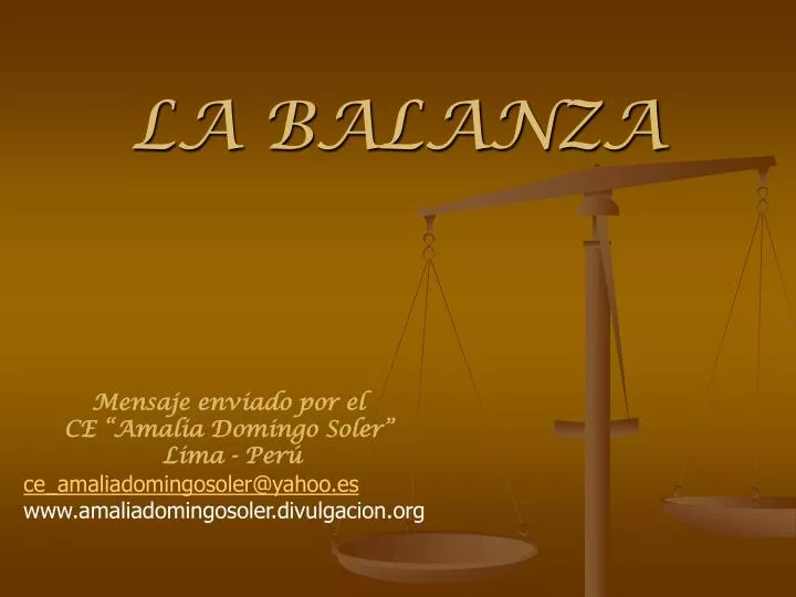 la balanza