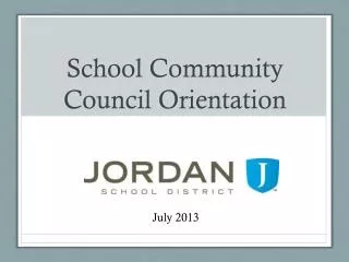 School Community Council Orientation