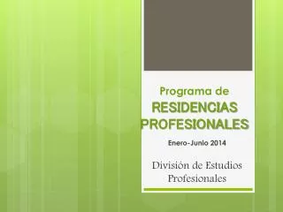 programa de residencias profesionales