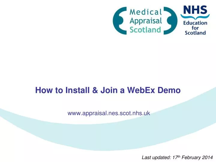 how to install join a webex demo