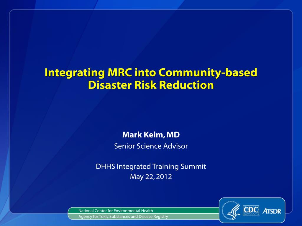 PPT - Integrating MRC into Community-based Disaster Risk Reduction ...