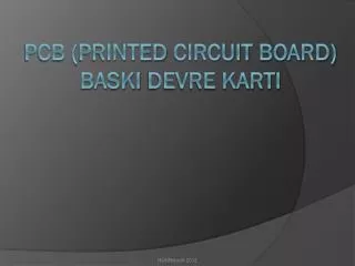 pcb printed circuit board baski devre karti