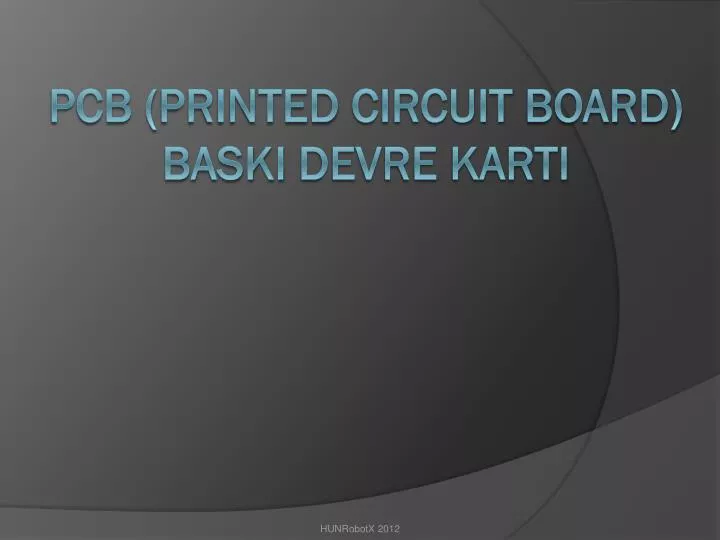 pcb printed circuit board baski devre karti