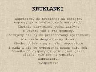 kruklanki