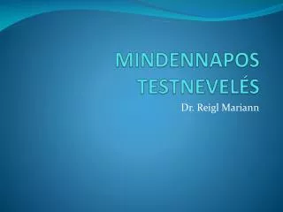 mindennapos testnevel s