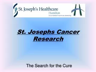 St. Josephs Cancer Research