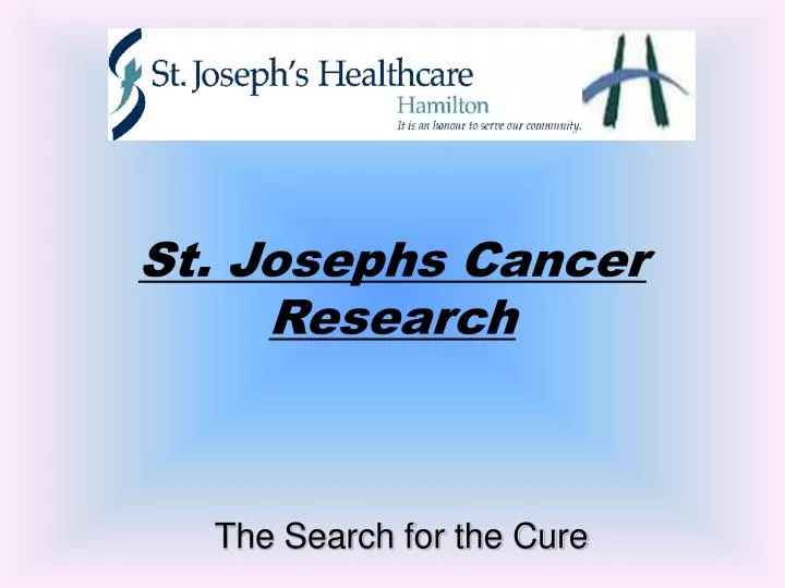 st josephs cancer research