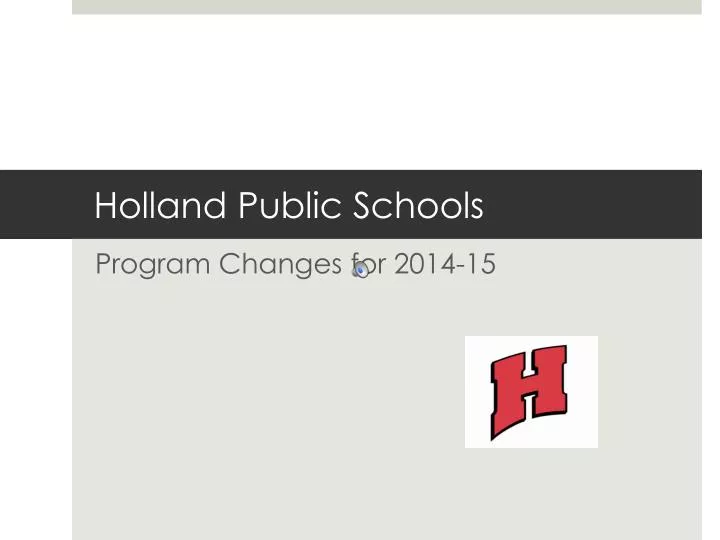 holland public schools