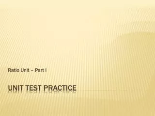 Unit Test Practice