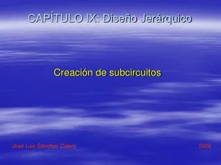 cap tulo ix dise o jer rquico