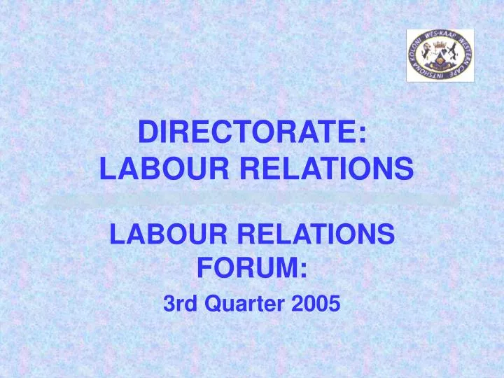 directorate labour relations
