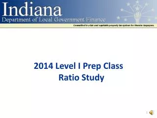 2014 Level I Prep Class Ratio Study