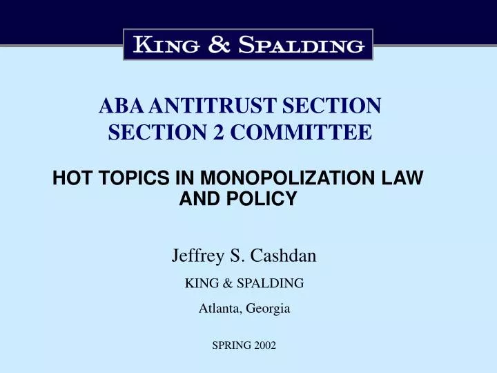 aba antitrust section section 2 committee