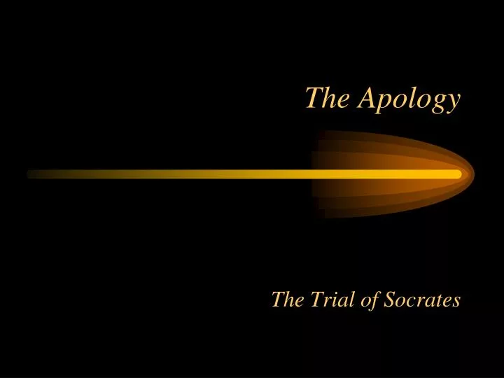 the apology the trial of socrates