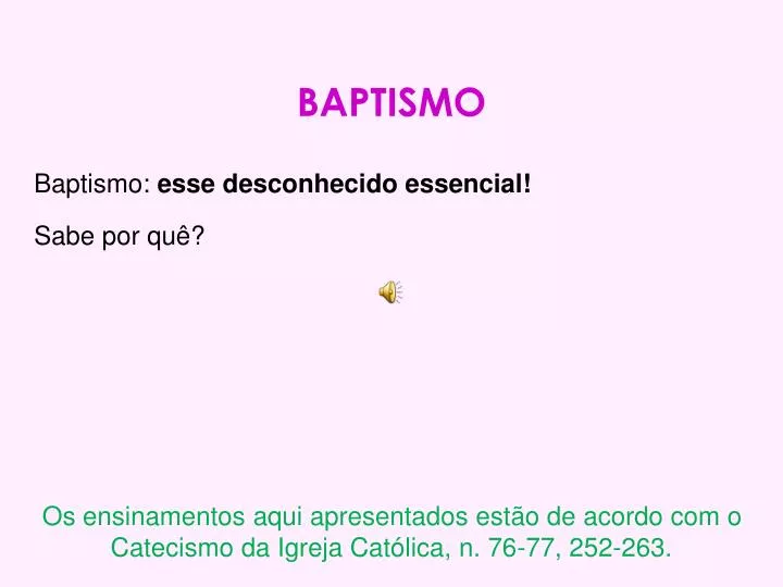 baptismo