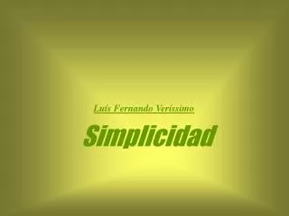 simplicidad