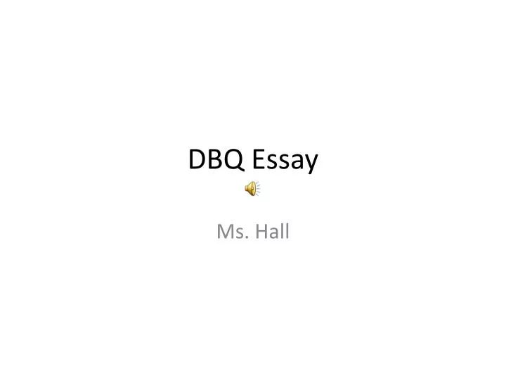 dbq essay