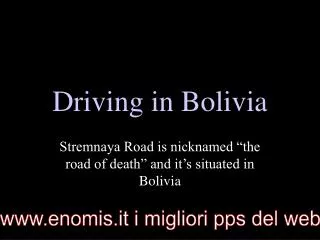 Driving in Bolivia