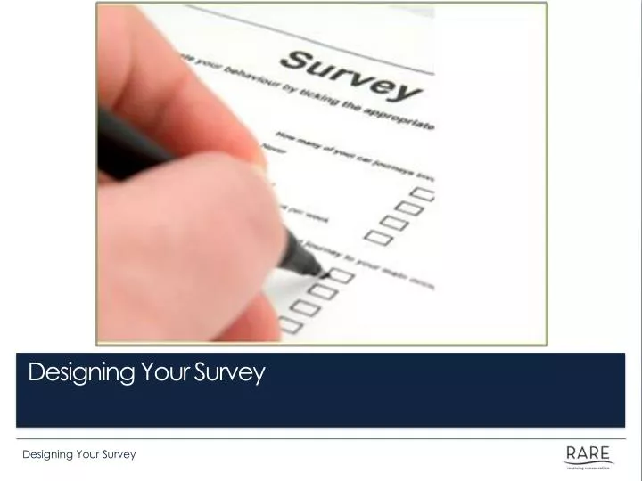 designing your survey
