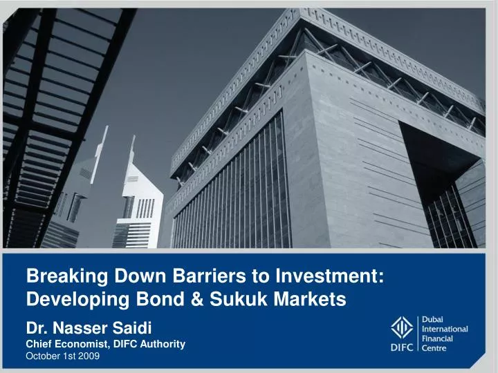 breaking down barriers to investment developing bond sukuk markets