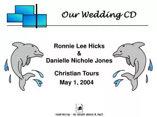 Our Wedding CD