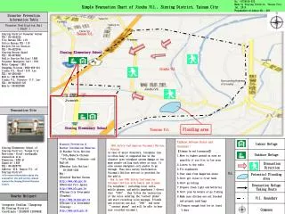 Simple Evacuation Chart of Jioubu Vil., Sinying District, Tainan City