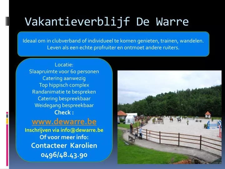 vakantieverblijf de warre