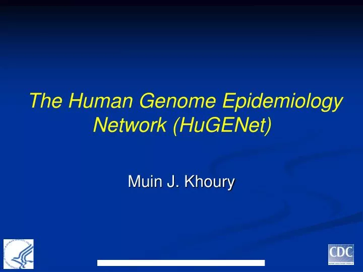 the human genome epidemiology network hugenet