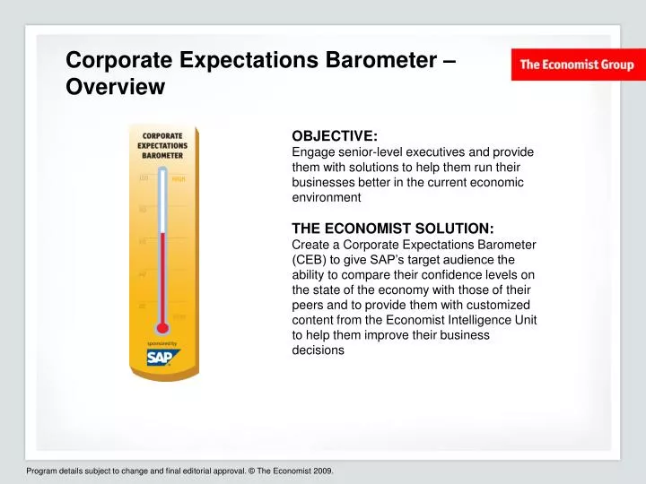 corporate expectations barometer overview