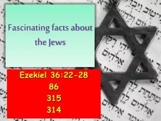 Fascinating facts about the Jews