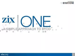 A SIMPLE APPROACH TO BYOD