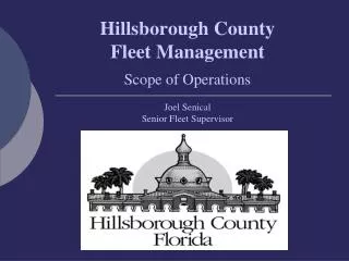 Hillsborough County Fleet Management Scope of Operations